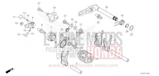 GEARSHIFT DRUM CRF250RS de 2025